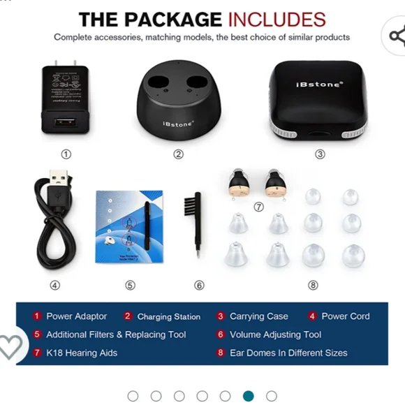 iBstone Rechargable Hearing Amplifier, almost NWT - Picture 11 of 11